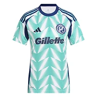 Women's adidas Dor Turgeman White New England Revolution 2025 Eastern Pine X Flag of Replica Jersey