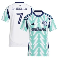 Women's adidas Tomás Chancalay White New England Revolution 2025 Eastern Pine x Flag of Replica Player Jersey
