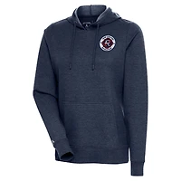 Sweat à capuche pour femme Antigua Heather Navy New England Revolution Logo Action