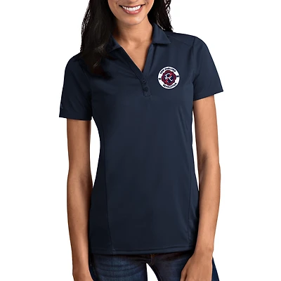 Women's Antigua Navy New England Revolution Logo Tribute Polo