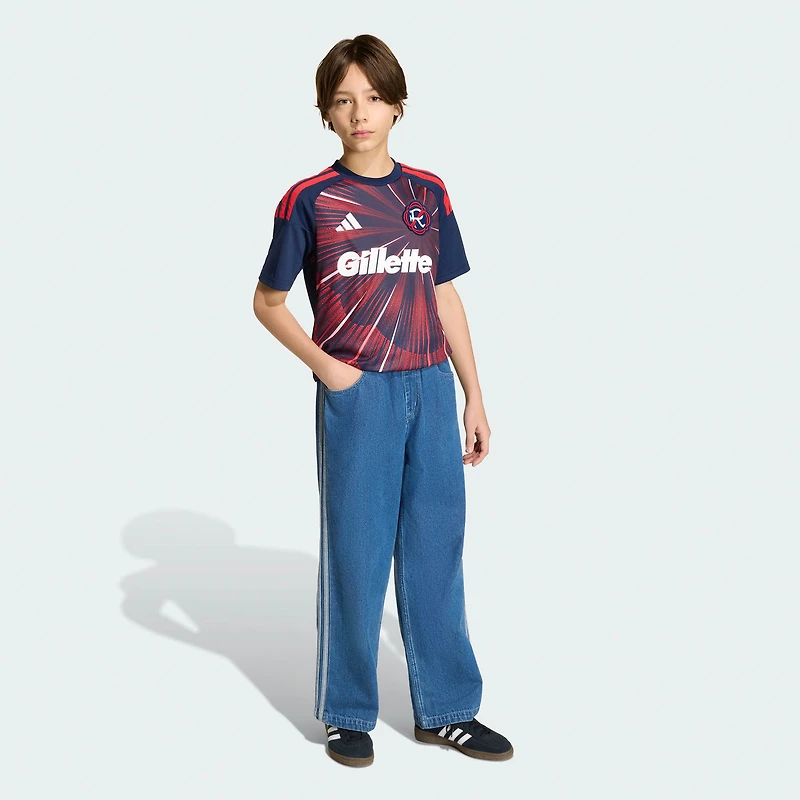 Youth adidas Blue New England Revolution 2026 Independence Day Replica Jersey