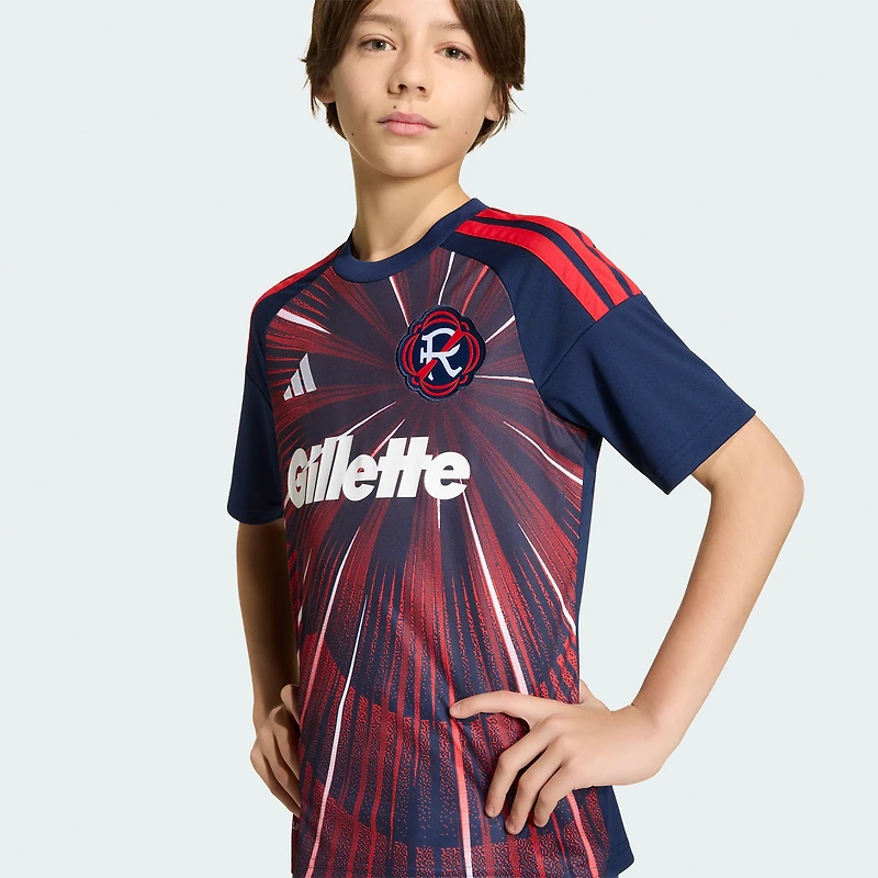 Maillot réplique adidas New England Revolution bleu pour jeunes, édition 2026, Jour de l'Indépendance