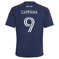 Youth adidas Leonardo Campana Blue New England Revolution  2026 Independence Day Replica Jersey