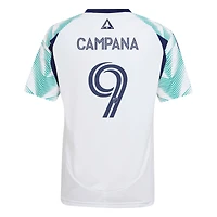 Maillot de joueur réplique Eastern White Pine x Flag of New England Revolution 2025 pour jeunes adidas Leonardo Campana Blanc