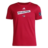 T-shirt rouge adidas New England Revolution 2025 Archive Collection pour jeunes