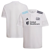 Youth adidas White New England Revolution 2021 The Fort Replica Jersey