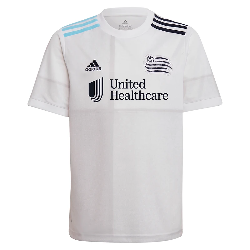 Youth adidas White New England Revolution 2021 The Fort Replica Jersey