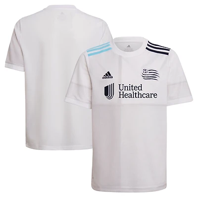 Youth adidas White New England Revolution 2021 The Fort Replica Jersey