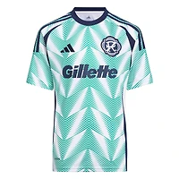 Youth adidas  White New England Revolution 2025 Eastern Pine x Flag of Replica Jersey
