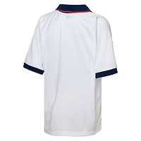 Youth Outerstuff  White New England Revolution Mesh Raglan T-Shirt