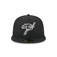 Casquette ajustée 59FIFTY New Era noire pour homme, thème Hampshire Fisher Cats