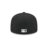 Casquette ajustée 59FIFTY New Era noire pour homme, thème Hampshire Fisher Cats