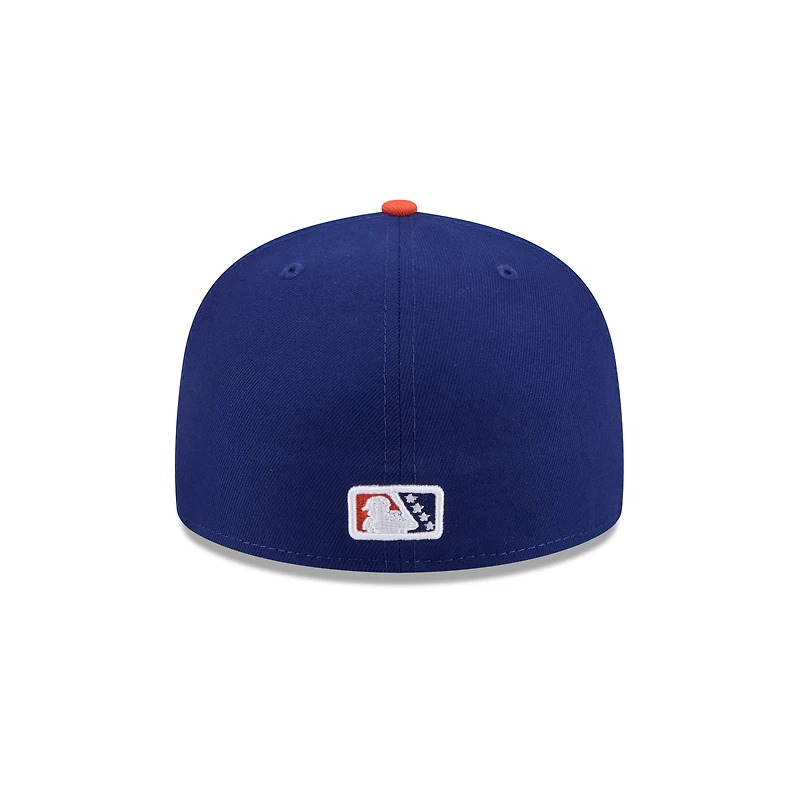 Casquette ajustée 59FIFTY bleu foncé New Era pour homme, thème Hampshire Fisher Cats