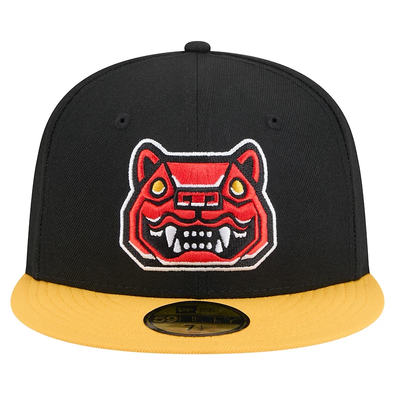 Men's New Era Black Hampshire Fisher Cats Copa de la Diversión 59FIFTY Fitted Hat