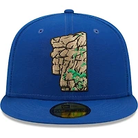 Men's New Era Blue Hampshire Fisher Cats Alternate 2 Authentic Collection 59FIFTY Fitted Hat
