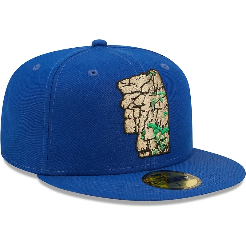 Men's New Era Blue Hampshire Fisher Cats Alternate 2 Authentic Collection 59FIFTY Fitted Hat