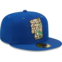Men's New Era Blue Hampshire Fisher Cats Alternate 2 Authentic Collection 59FIFTY Fitted Hat