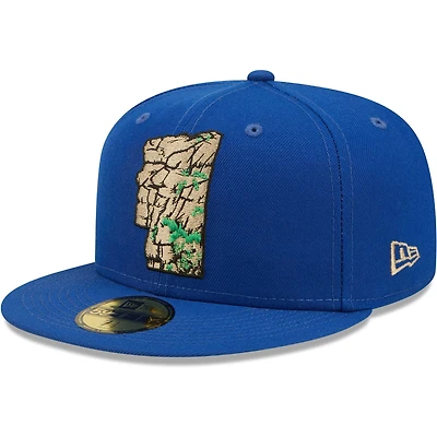 Men's New Era Blue Hampshire Fisher Cats Alternate 2 Authentic Collection 59FIFTY Fitted Hat