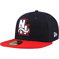 Men's New Era Navy Hampshire Fisher Cats Authentic Collection 59FIFTY Fitted Hat