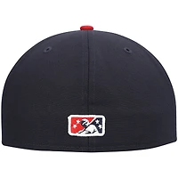 Men's New Era Navy Hampshire Fisher Cats Authentic Collection Road 59FIFTY Fitted Hat