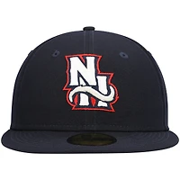 Men's New Era Navy Hampshire Fisher Cats Authentic Collection Team Alternate 59FIFTY Fitted Hat