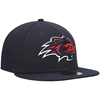Men's New Era Navy Hampshire Fisher Cats Authentic Collection Team Home 59FIFTY Fitted Hat