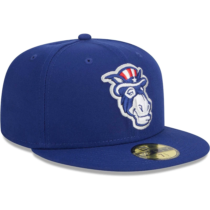 Men's New Era Navy Hampshire Fisher Cats Theme Nights Primaries  59FIFTY Fitted Hat