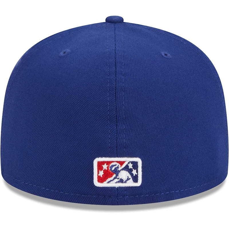 Men's New Era Purple Hampshire Fisher Cats Theme Nights Primaries Uncle Sam 59FIFTY Fitted Hat