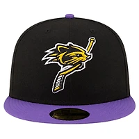 Men's New Era Purple Hampshire Fisher Cats Theme Night Hockey 59FIFTY Fitted Hat