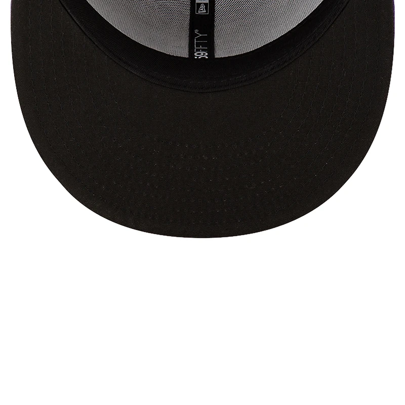 Men's New Era Purple Hampshire Fisher Cats Theme Night Hockey 59FIFTY Fitted Hat