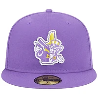 Men's New Era Purple Hampshire Fisher Cats Theme Nights Primaries Uncle Sam 59FIFTY Fitted Hat