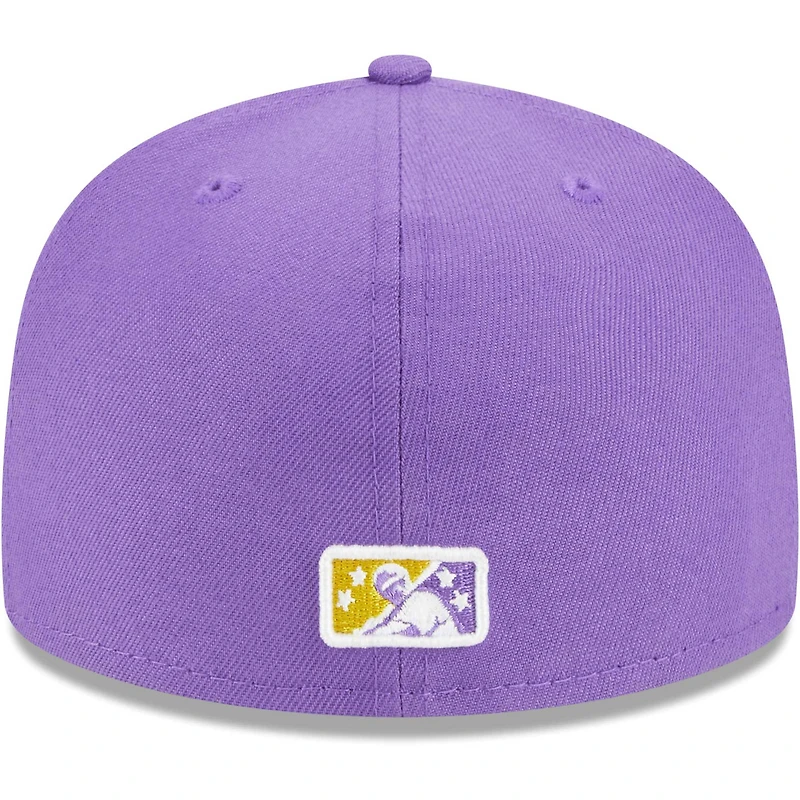 Men's New Era Purple Hampshire Fisher Cats Theme Nights Primaries Uncle Sam 59FIFTY Fitted Hat