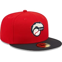 Men's New Era Red Hampshire Fisher Cats Alternate 3 Authentic Collection 59FIFTY Fitted Hat