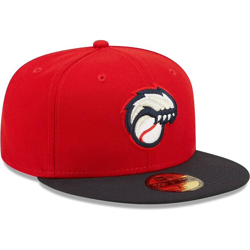 Men's New Era Red Hampshire Fisher Cats Authentic Collection Team Alternate 59FIFTY Fitted Hat