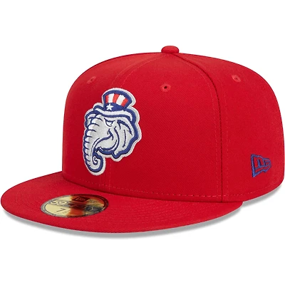 Men's New Era Red Hampshire Fisher Cats Theme Nights Primaries 59FIFTY Fitted Hat
