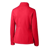 Women's Cutter & Buck  Red New Hampshire Fisher Cats Clique Telemark Eco Stretch Softshell Full-Zip Jacket