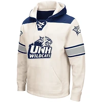 Sweat à capuche lacets Colosseum crème New Hampshire Wildcats 2.0 pour hommes