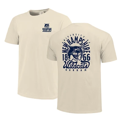Men's Cream New Hampshire Wildcats Comfort Colors Mascot Overlay T-Shirt