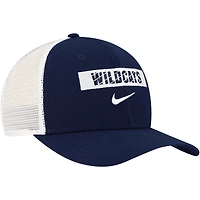 Casquette réglable de camionneur Nike bleu marine New Hampshire Wildcats 2024/25 Sideline Rise pour homme