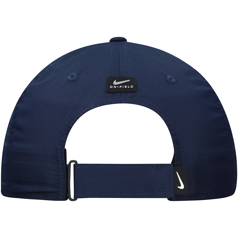 Men's Nike Navy New Hampshire Wildcats 2024 Sideline Club Adjustable Hat