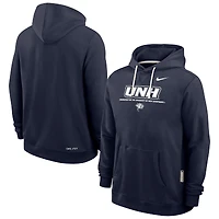 Men's Nike Navy New Hampshire Wildcats 2025 Sideline Standard Issue Dri-FIT Hoodie