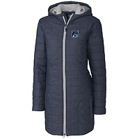Women's Cutter & Buck Anthracite New Hampshire Wildcats Rainier Eco PrimaLoft Hooded Long Coat