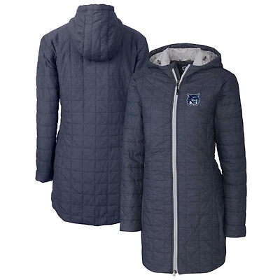 Women's Cutter & Buck Anthracite New Hampshire Wildcats Rainier Eco PrimaLoft Hooded Long Coat