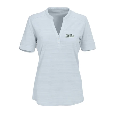 Chemise Henley texturée Strata argentée pour femme des Wildcats du New Hampshire