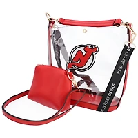 Sac à main transparent avec strass des Devils du New Jersey Cuce