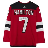 Maillot authentique adidas autographié par Dougie Hamilton des Devils du New Jersey