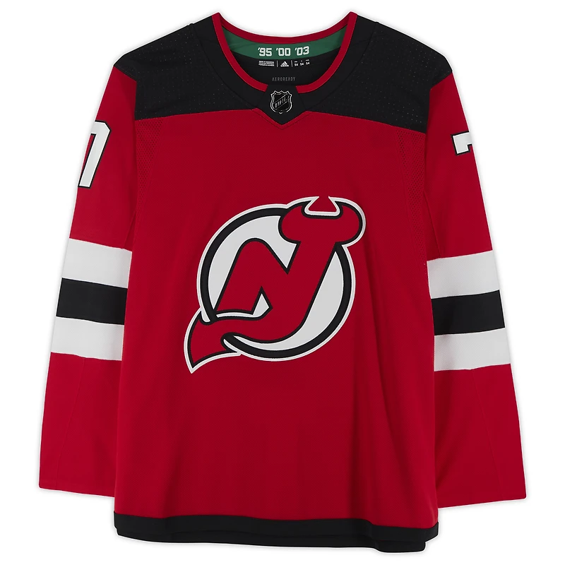 Maillot authentique adidas autographié par Dougie Hamilton des Devils du New Jersey