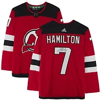 Maillot authentique adidas autographié par Dougie Hamilton des Devils du New Jersey