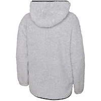 Sweat à capuche en polaire Ultimate Teddy pour jeunes filles, gris, New Jersey Devils
