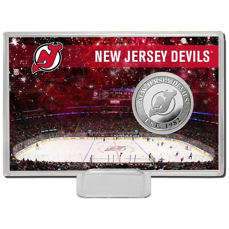 Carte de pièce de monnaie Highland Mint New Jersey Devils - Histoire de l'équipe